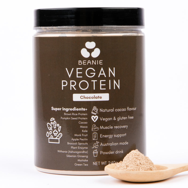 Australian Vegan Protein Powder - 16 Superfood Blends - Chocolate (240g)