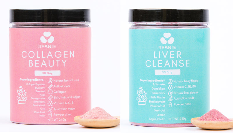Australian Collagen Beauty Powder & Australian Liver Cleanse Powder Bundle Set (240g x 2)