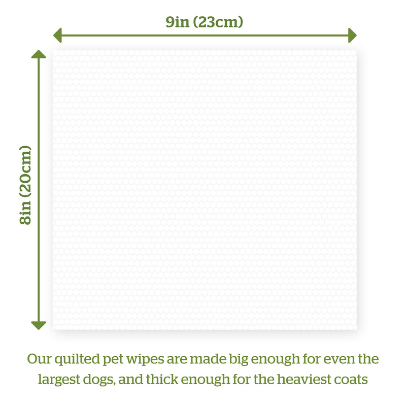 Pogi's Pet Supplies - Grooming Wipes - Green Tea - 240 Packs - 20 x 23 cm