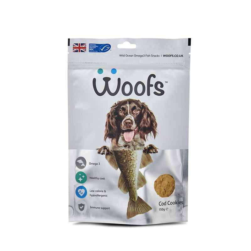 Woofs - Cod Cookies Treat for Dogs - 150G