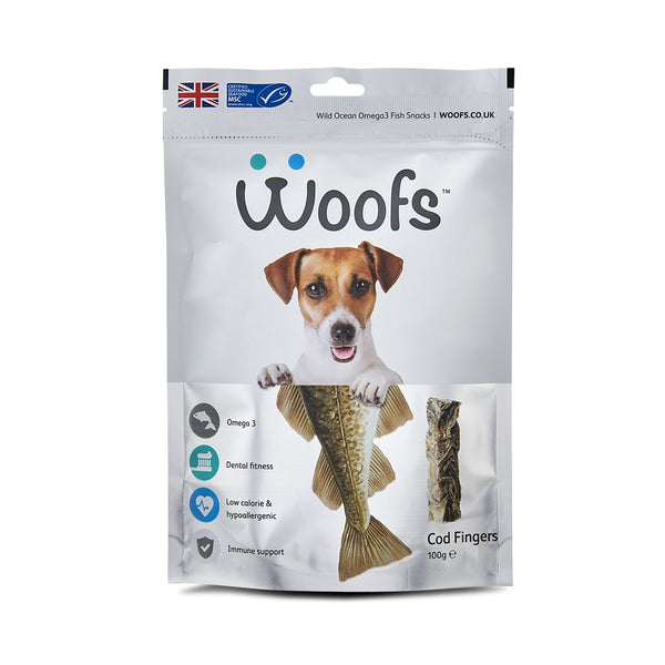 Woofs - Cod Fingers Treat for Dogs - 100G