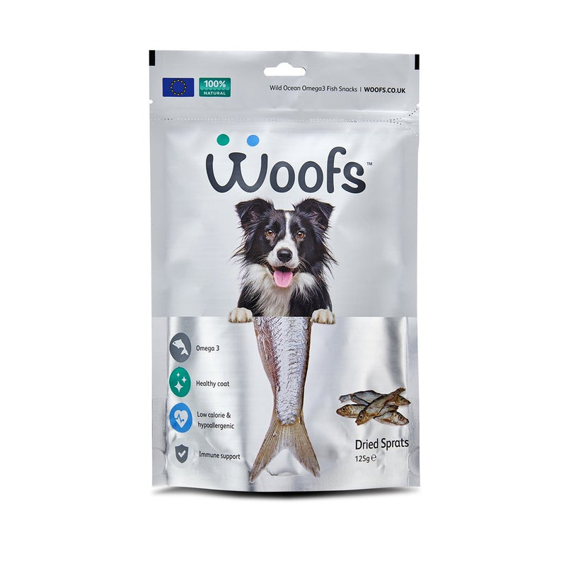 Woofs - Dried Sprats Treat for Dogs - 125G